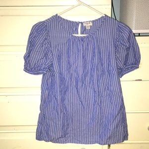 Blue Striped Blouse
